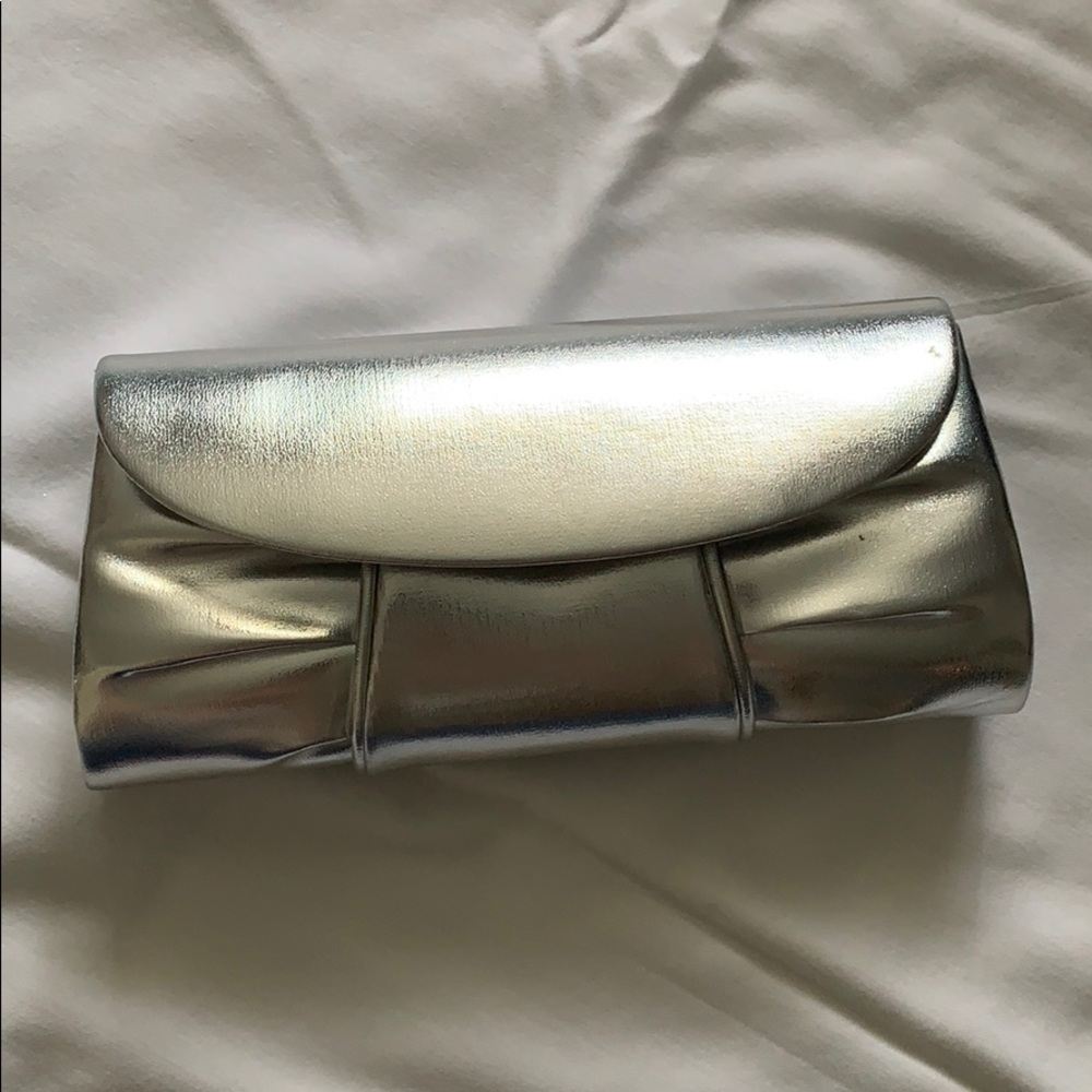 Silver Prom Clutch